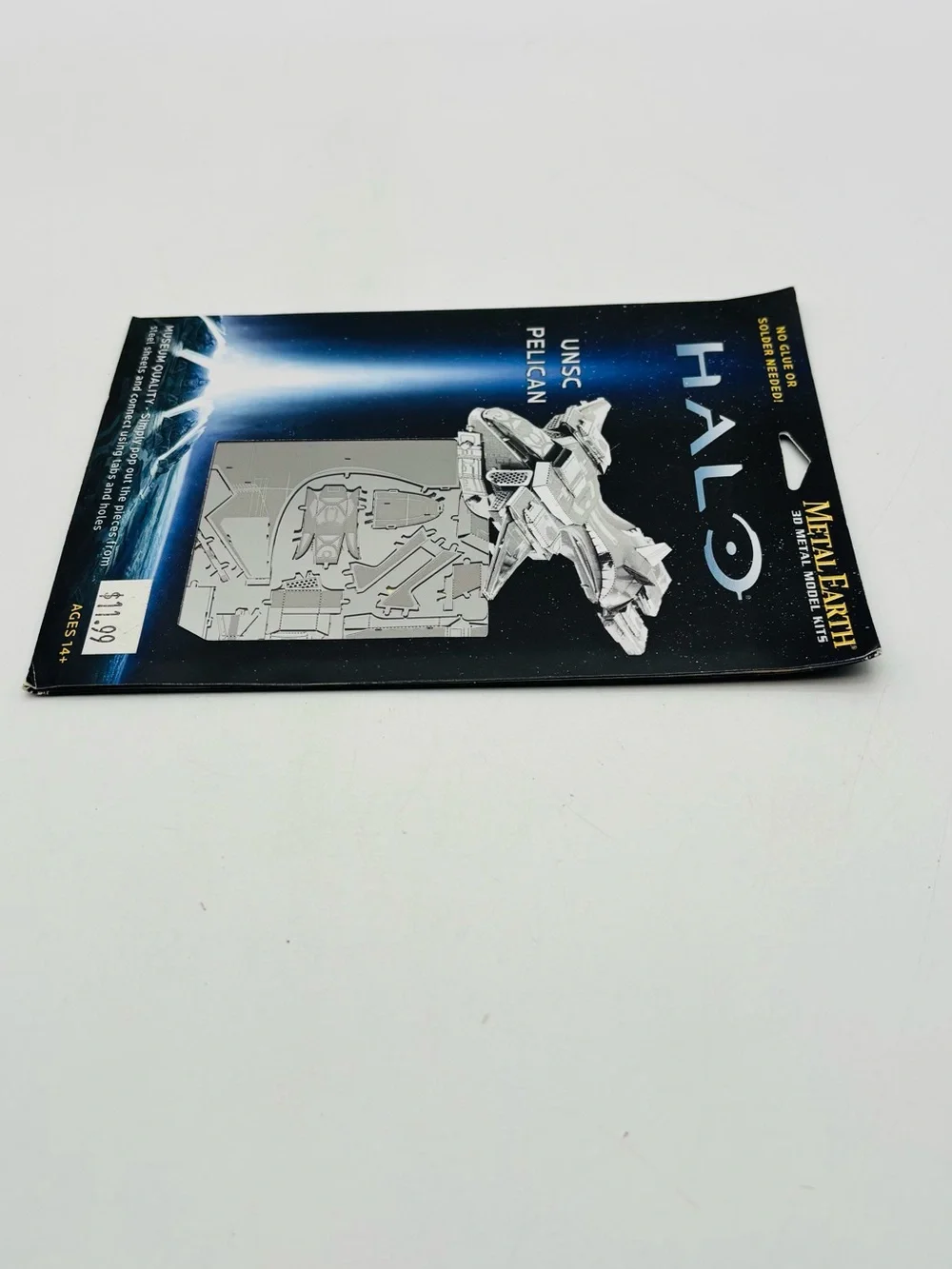 Halo UNSC Pelican 3D Metal Model Kit - Silver
